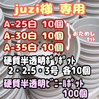 プラ鉢30個おまとめセット【2.5号・3号・3.5号鉢各10個】他プレステラ多肉(プランター)