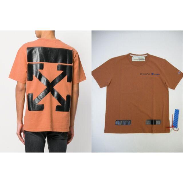 OFF-WHITE(オフホワイト)のXS■OFF-WHITE x CHAMPION新品本物■Tシャツ■メンズ メンズのトップス(Tシャツ/カットソー(半袖/袖なし))の商品写真