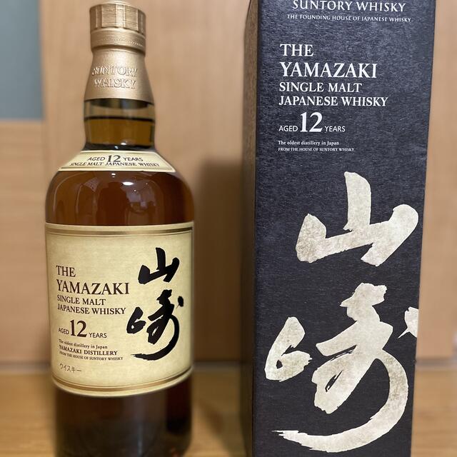 サントリー(サントリー)のサントリー シングルモルト ウイスキー 山崎 12年 700ml 新品 食品/飲料/酒の酒(ウイスキー)の商品写真