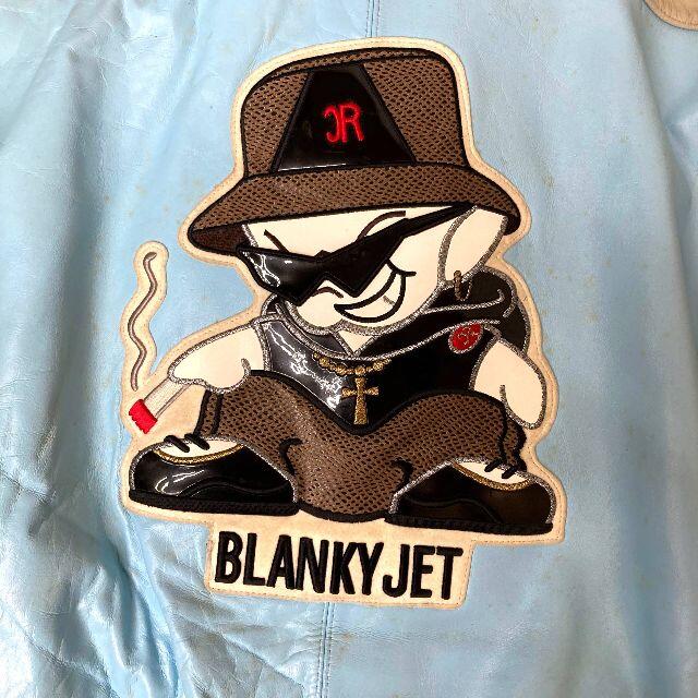 90s ブランキージェット レザージャケット ブルー BLANKY JET