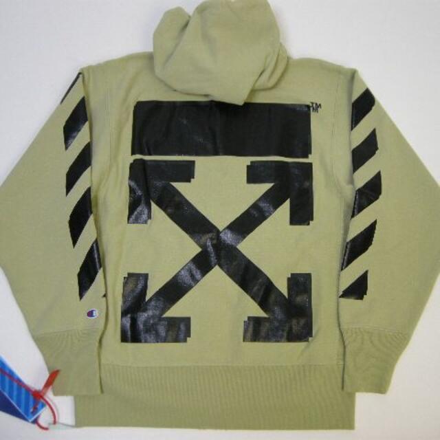 サイズXS■新品本物■OFF-WHITE x CHAMPIONスウェットパーカー