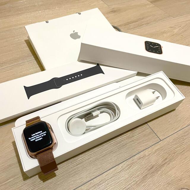 【バンド2本付き】Apple Watch series 5 44mm ゴールド