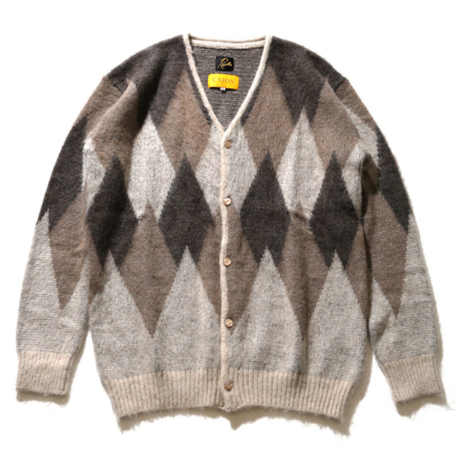 NEEDLES UNION Mohair Cardigan Brown