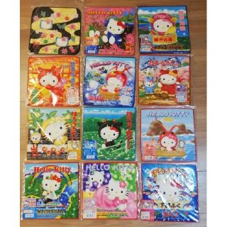 キティー ご当地 ハンカチ 12枚セット