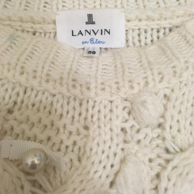 LANVIN en Bleu(ランバンオンブルー)のランバンオンブルー  パールリボン ニット レディースのトップス(ニット/セーター)の商品写真