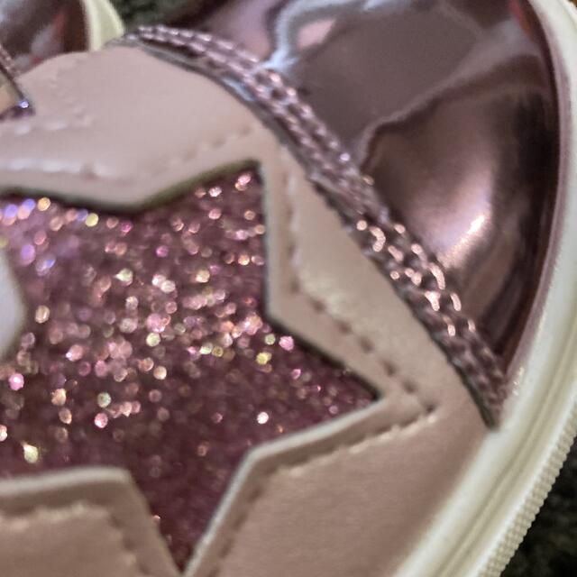 ⭐︎OUTLET⭐︎メタリックスタースリッポン　ピンク　16.0cm キッズ/ベビー/マタニティのキッズ靴/シューズ(15cm~)(スニーカー)の商品写真