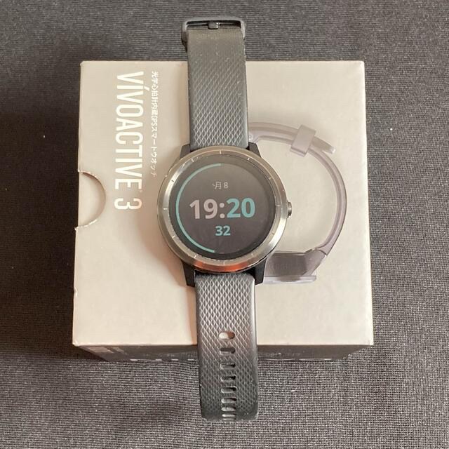 GARMIN(ガーミン)のGARMIN VIVOACTIVE 3｜ガーミンGPSスマートウォッチ サイコン メンズの時計(腕時計(デジタル))の商品写真