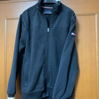 トミーヒルフィガー(TOMMY HILFIGER)の美品‼️TOMMY HILFIGER ナイロン切り替えトレーナー　襟にブランド名(ナイロンジャケット)