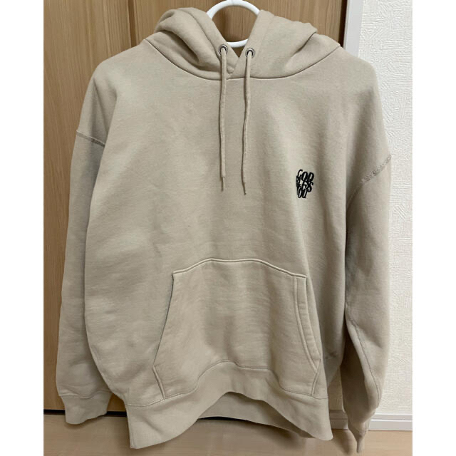 GOD BLESS YOU HOODIE BEIGE XL ベージュ+おまけ メンズのトップス(パーカー)の商品写真