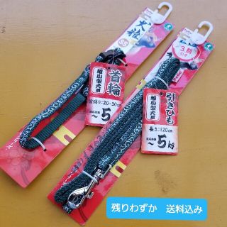 Petio　犬雅　カラー&リードセット　唐草模様　SSグリーン(犬)