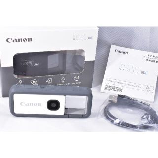 キヤノン(Canon)のCanon カメラ iNSPiC REC グレー 美品！付属品完備！(コンパクトデジタルカメラ)