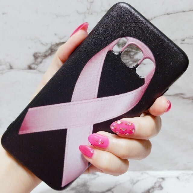 Galaxy(ギャラクシー)のGalaxy S8♥︎pink ribbon soft case♥︎ スマホ/家電/カメラのスマホアクセサリー(Androidケース)の商品写真