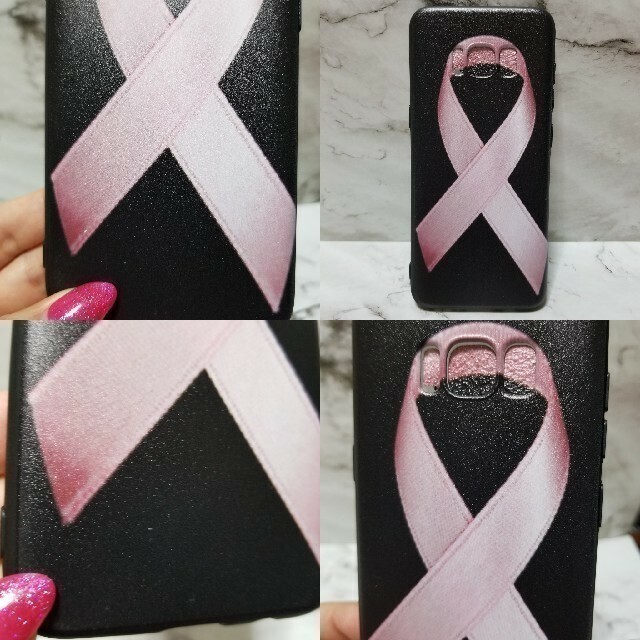 Galaxy(ギャラクシー)のGalaxy S8♥︎pink ribbon soft case♥︎ スマホ/家電/カメラのスマホアクセサリー(Androidケース)の商品写真