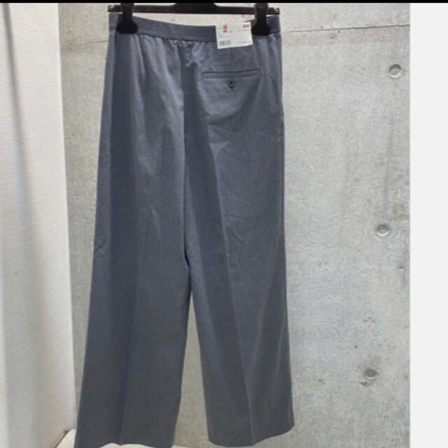 新品 タグ付き ユニクロ ストレートワイドパンツ L 221-177536