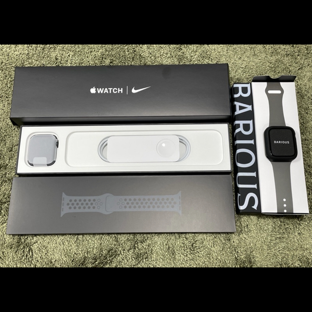 ApplewatchApple Watch Nike SE GPS 44mm グレー •本体カバー付