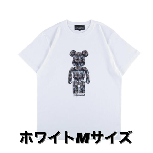 MEDICOM TOY(メディコムトイ)のMLE × The Doors  Tシャツ M ホワイト 白 ベアブリック メンズのトップス(Tシャツ/カットソー(半袖/袖なし))の商品写真