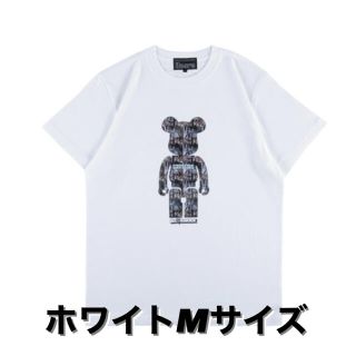 メディコムトイ(MEDICOM TOY)のMLE × The Doors  Tシャツ M ホワイト 白 ベアブリック(Tシャツ/カットソー(半袖/袖なし))