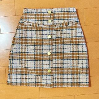 マジェスティックレゴン(MAJESTIC LEGON)のMAJESTIC LEGON ハイウエストチェックスカート(ひざ丈スカート)