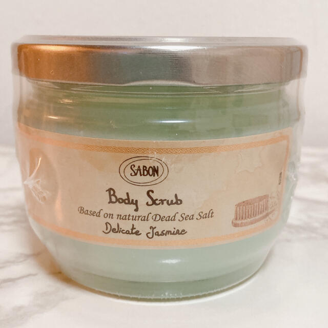 新品　未開封　SABON ボディスクラブ 320g  ウッドスクープ付き