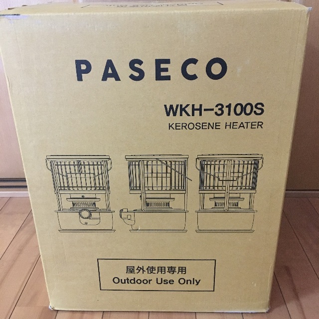 新品 PASECO パセコ WKH-3100S 石油ストーブ ブラック 黒 の通販 by
