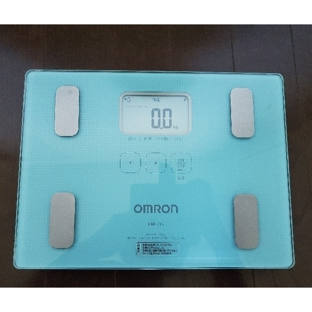 OMRON(オムロン)のオムロン 体重体組成計 HBF-216 カラダスキャン ブルー スマホ/家電/カメラの美容/健康(体重計/体脂肪計)の商品写真