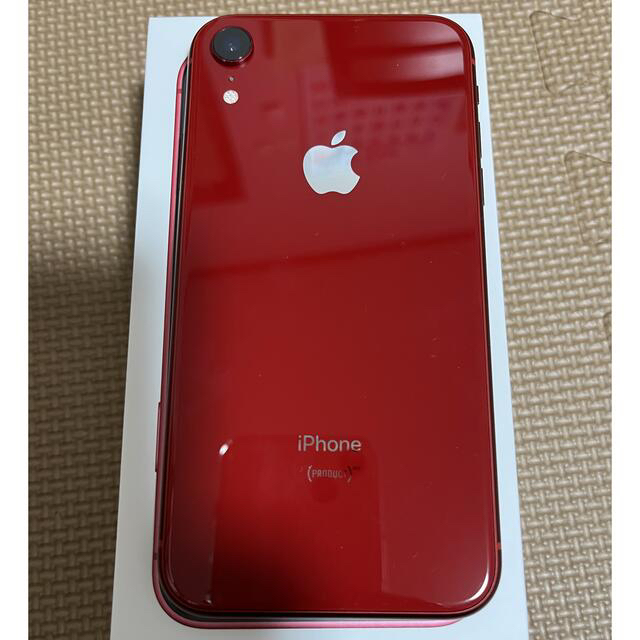 iPhone XR 128GB プロダクトレッド　付属品未使用スマートフォン/携帯電話