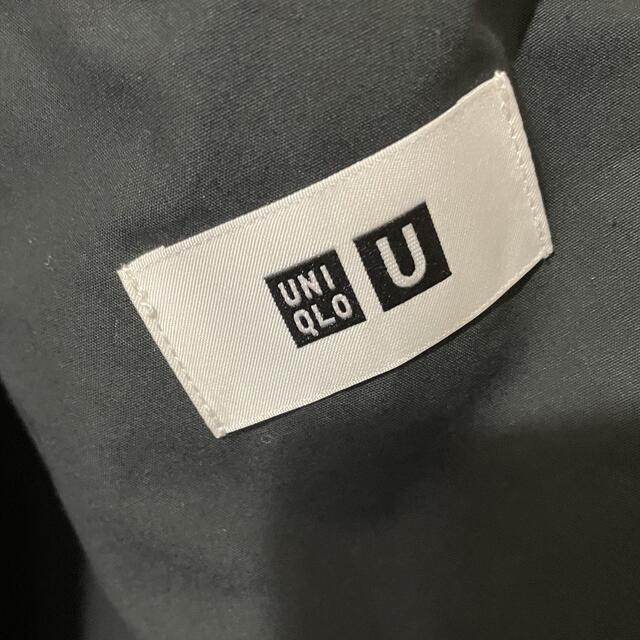 UNIQLO(ユニクロ)のユニクロユー　ライトロングコート　ブラック　xs ユニクロ レディースのジャケット/アウター(ロングコート)の商品写真