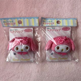 サンリオ(サンリオ)の❗️本日限定値下げ❗️サンリオ マイメロディ ぬいぐるみヘアクリップ(キャラクターグッズ)