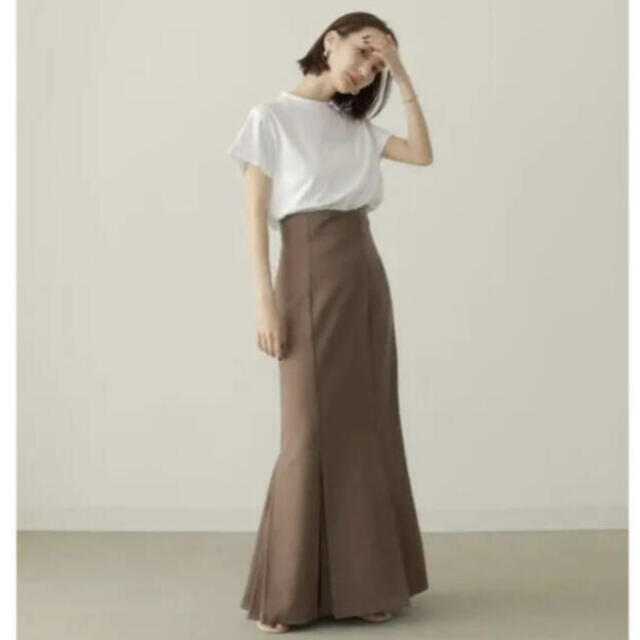 louren mermaid pleats skirtロングスカート