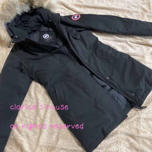 CANADA GOOSE(カナダグース)の良品　最終値下げ　カナダグース　黒　ブラック　ロング  レディースのジャケット/アウター(ダウンジャケット)の商品写真