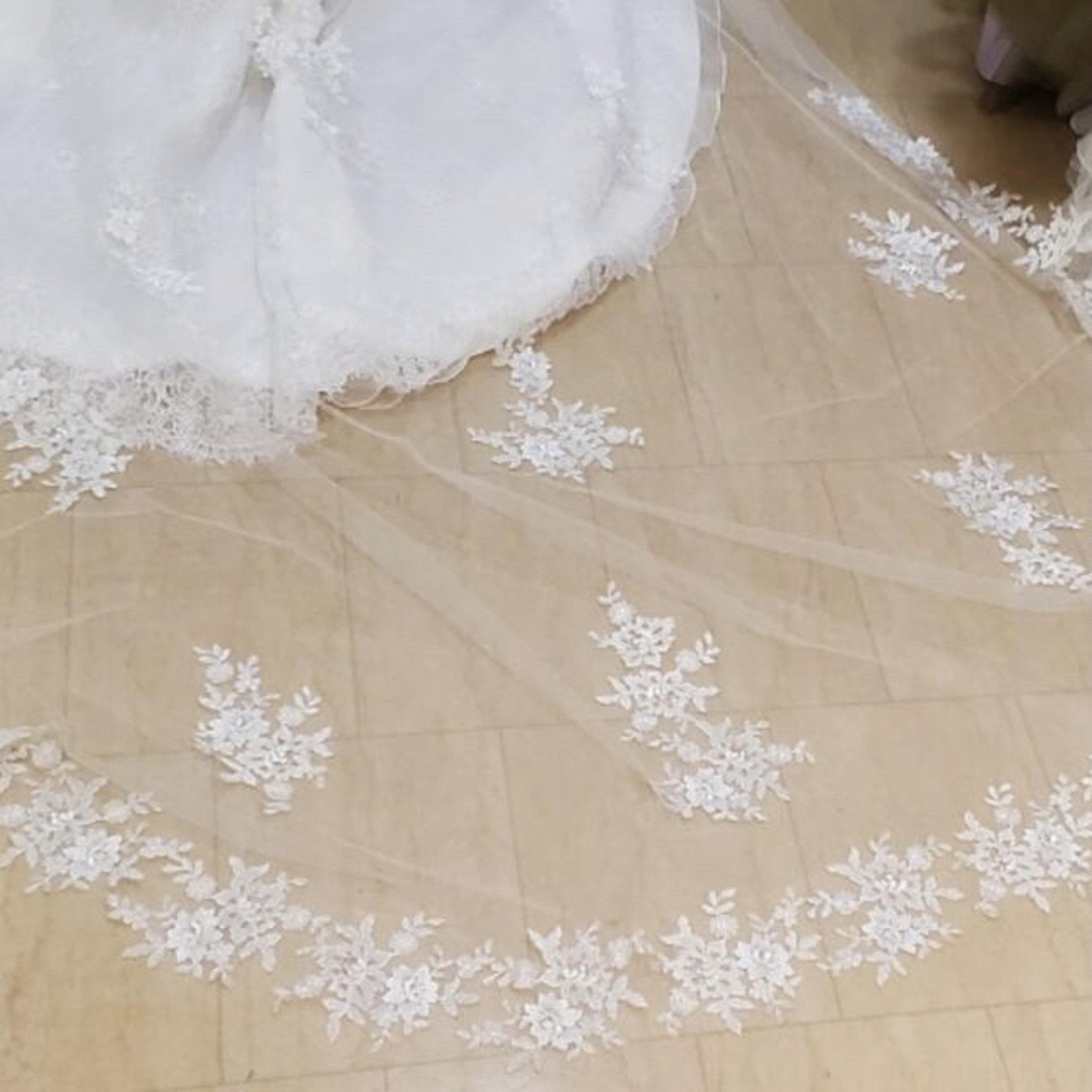 【40万円相当】美品 ウエディングドレス ベール付き