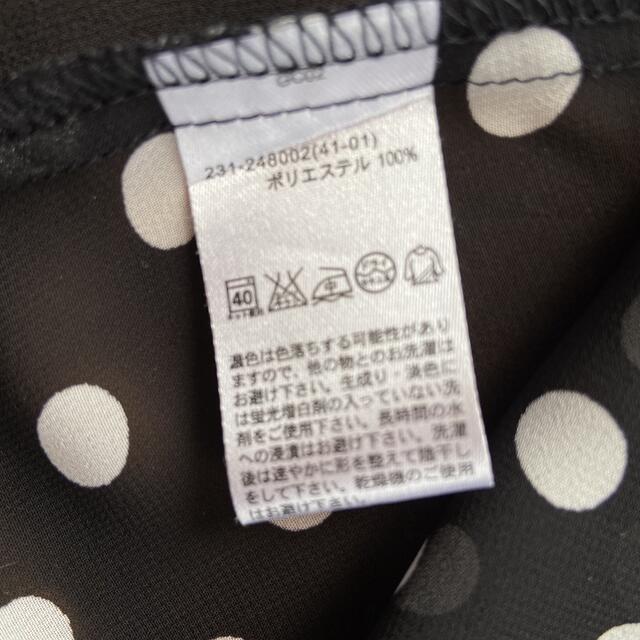 GU(ジーユー)のGU ドット柄 シースルーシャツ サイズS レディースのトップス(シャツ/ブラウス(長袖/七分))の商品写真