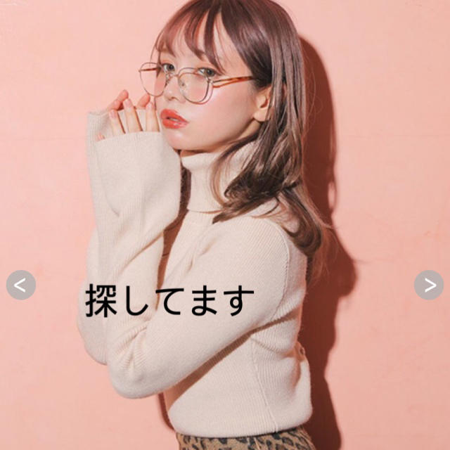 日本最大のブランド - Bubbles and タートルネックレースアップニット