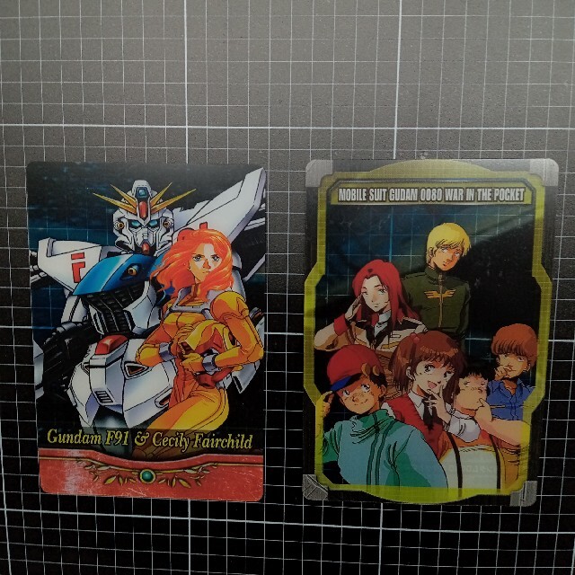 森永 ガンダム ウエハース カード ２種 エンタメ/ホビーのアニメグッズ(カード)の商品写真
