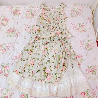 値下げ！新品 ピンクハウス❤️小薔薇プリントサテンリボン使いブラウス