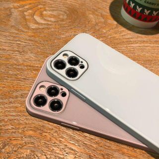 iPhone11pro/11promax ケース 背面型強化ガラス カバー(iPhoneケース)