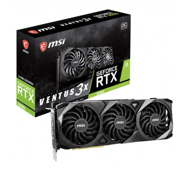 【新品未開封】MSI RTX 3090 VENTUS 3X 24G OC グラボスマホ/家電/カメラ