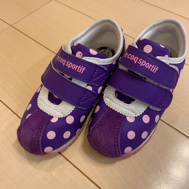 le coq sportif(ルコックスポルティフ)のルコックスポルティフ 女の子 シューズ キッズ/ベビー/マタニティのキッズ靴/シューズ(15cm~)(スニーカー)の商品写真