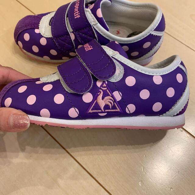 le coq sportif(ルコックスポルティフ)のルコックスポルティフ 女の子 シューズ キッズ/ベビー/マタニティのキッズ靴/シューズ(15cm~)(スニーカー)の商品写真