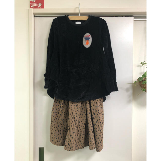 【SOLD】WOLF&RITAベルベットトップス★14years キッズ/ベビー/マタニティのキッズ服女の子用(90cm~)(Tシャツ/カットソー)の商品写真