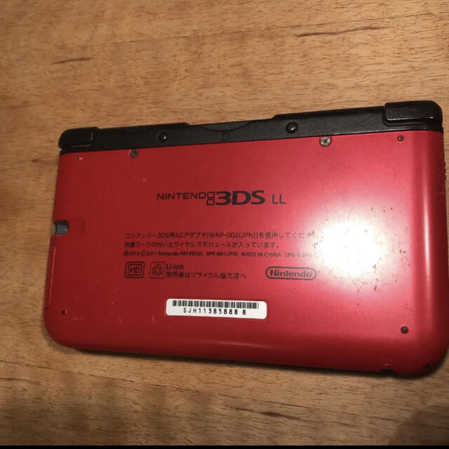 ニンテンドー3DS LL レッド×ブラック　値下げ 3