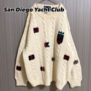 San Diego Yacht Club 柄ニット　刺繍ニット　　トヴィンテージ(ニット/セーター)