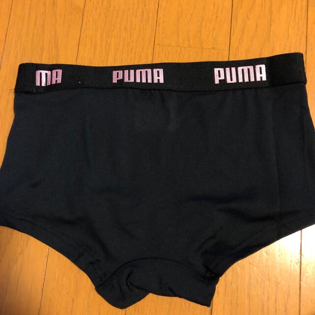 PUMA(プーマ)のPUMA ボクサーパンツS  黒ピンク レディースの下着/アンダーウェア(ショーツ)の商品写真