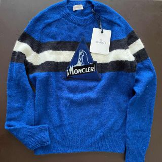 モンクレール(MONCLER)のMONCLER ﾆｯﾄｾｰﾀｰ S ブルー MAGLIONE TRICOT(ニット/セーター)