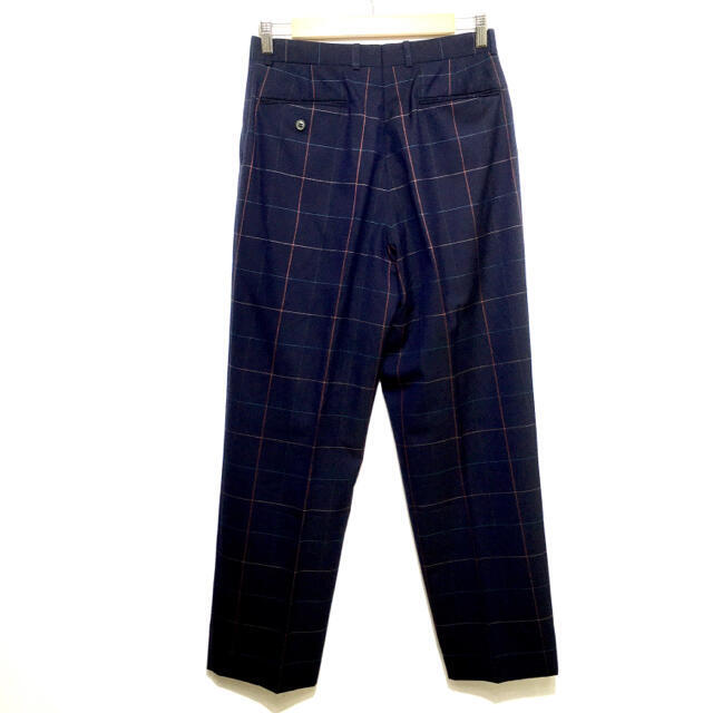 Paul Smith(ポールスミス)の美品 ポールスミス マルチカラー ブロックチェック ウール パンツ メンズのパンツ(スラックス)の商品写真