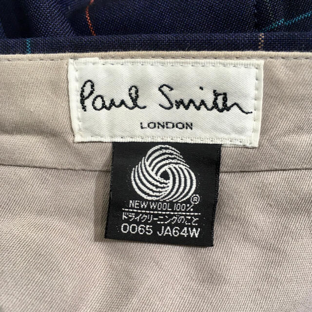 Paul Smith(ポールスミス)の美品 ポールスミス マルチカラー ブロックチェック ウール パンツ メンズのパンツ(スラックス)の商品写真