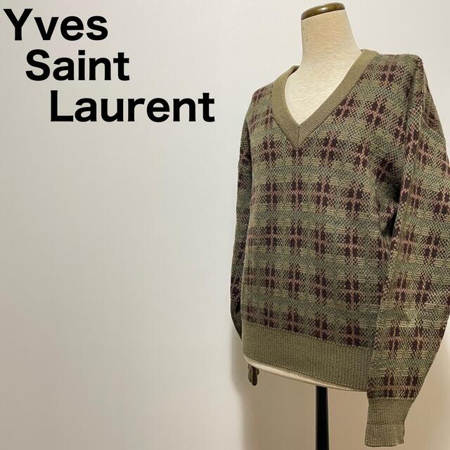 Saint Laurent(サンローラン)のしもふり様専用　イヴ・サンローラン　ノスタルジック　古着やビンテージ好きな方に レディースのトップス(ニット/セーター)の商品写真