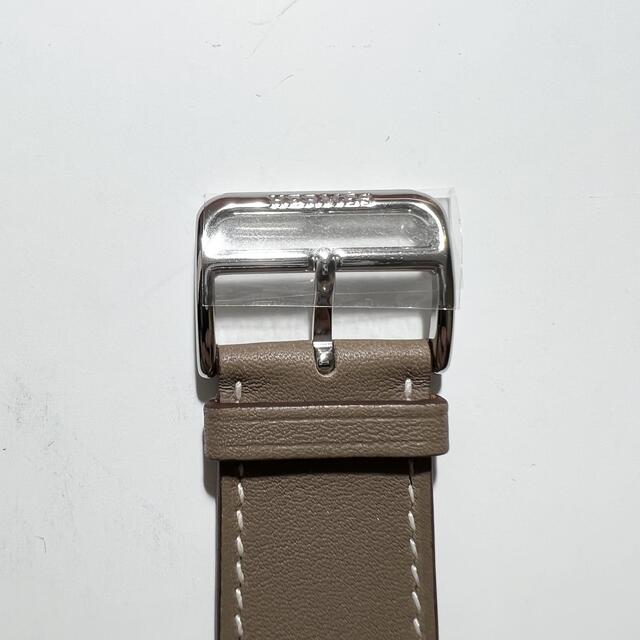 Hermes(エルメス)の【超希少エトゥープ】Apple Watch HERMES レザーストラップ メンズの時計(レザーベルト)の商品写真