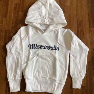 ミサリコーディア(Misericordia)のMisericordia ミゼリコルディア　キッズ　ホワイト　パーカー　2(ジャケット/上着)