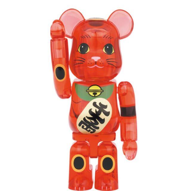 BE@RBRICK 招き猫 梅 透明 400%